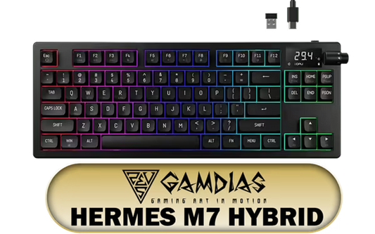 Gamdias Hermes M7 Hybrid RGB Mechanical Gaming Keyboard